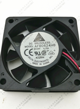 原装 台达 6cm AFB0624HB 6015 24V 0.12A 工控变频器 散热风扇
