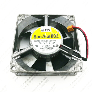 12V 0.18A 8025 原装 机箱 109L0812H402 铝框 散热风扇 日本三洋