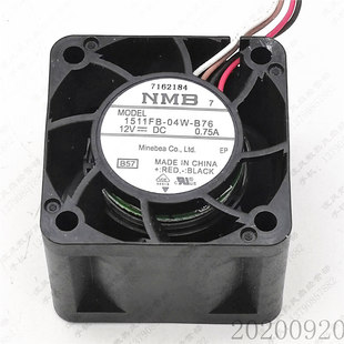 1511FB 04W 0.75A NMB 4线电源散热风扇 12V 3828 3.5CM 全新 B76