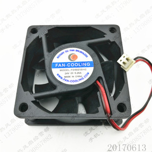 FD6025BH2 24V 变频器 FAN 散热风扇 2线 COOLING 6025 原装 0.2A