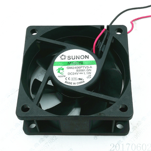 GM2406PTV3 2线 SUNON 变频器静音风扇 6025 建准 1.1W 原装 24V