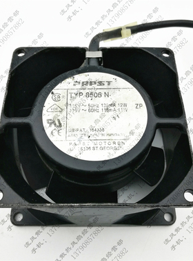 原装PAPST TYP8506N AC115V 135mA 12W 8038 金属耐高温 散热风扇