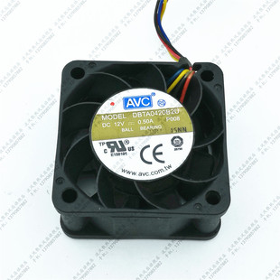 0.50A AVC 12V 4020 4cm厘米大风量机箱风扇风机 DBTA0420B2U