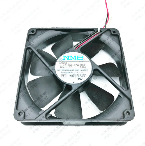 原装NMB 4710NL-07W-B69 12025 48V 0.2A 12cm变频器散热风扇