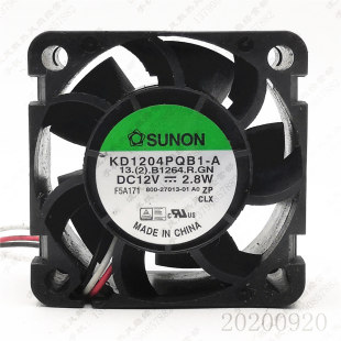 散热风扇带停转报警 原装 KD1204PQB1 12V 2.8W 4CM SUNON 4028