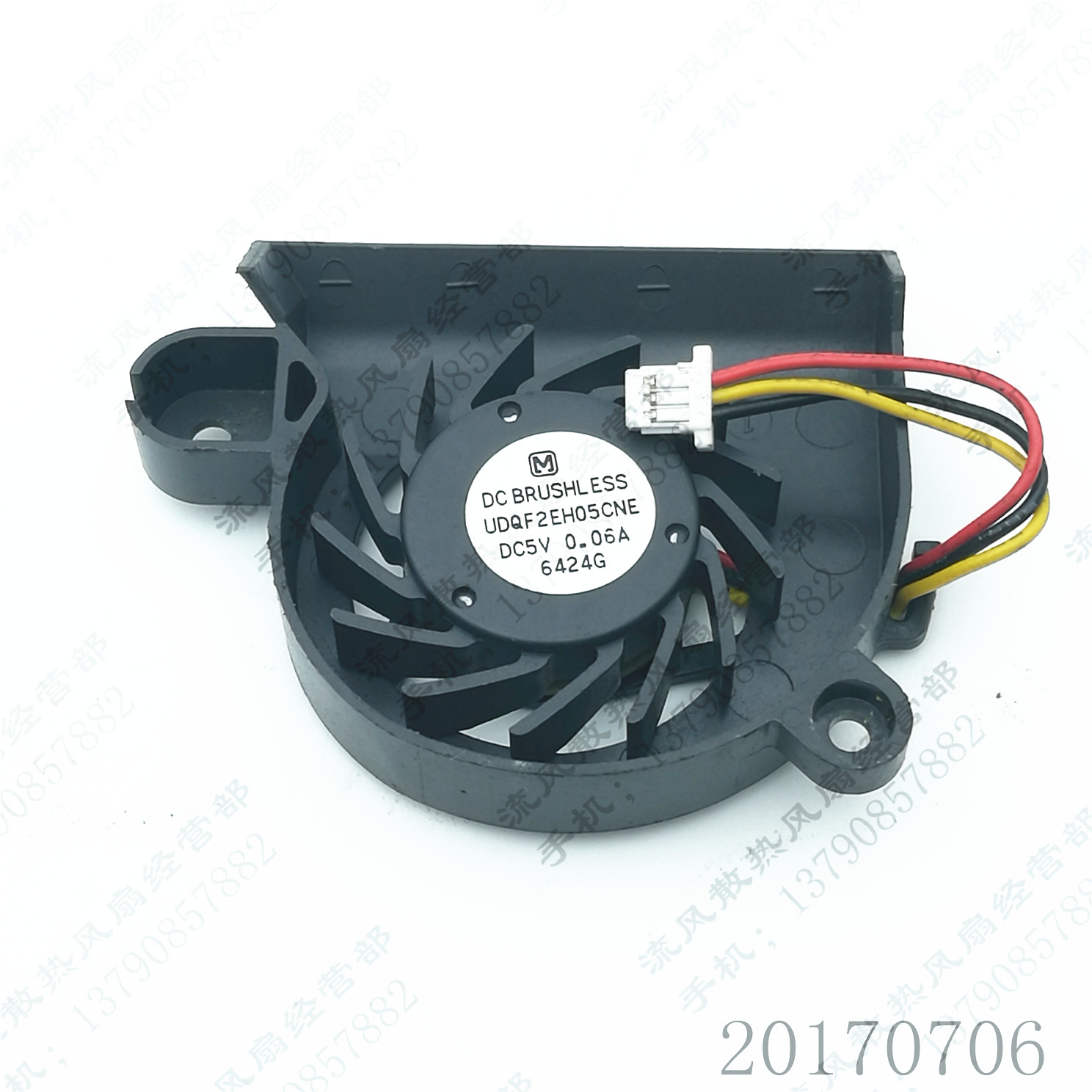 原装 UDQF2EH05CNE DC5V 0.06A 3线 0424G 上网本CPU散热风扇
