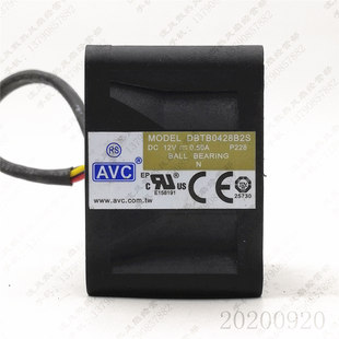 12V DBTB0428B2S 4CM 4028 4线PWM温控散热风扇 原装 0.50A AVC
