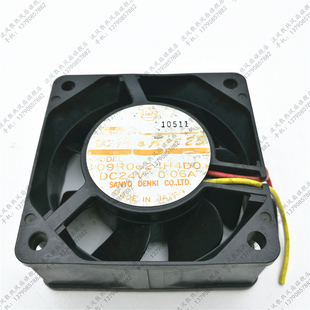 三洋SANYO 0.06A SANACE60 24V 三线6025风扇 109R0624H4D01 原装