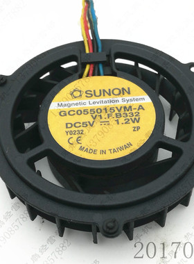 原装 SUNON GC055015VM-A V1.F.B332 5V 1.2W 笔记本CPU散热风扇