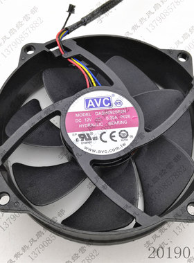 全新 AVC DASH0925R2H 9CM 9025 12V 0.30A 4线CPU 圆形 散热风扇