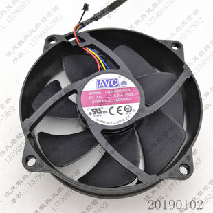 9CM 9025 圆形 AVC 散热风扇 4线CPU DASH0925R2H 0.30A 全新 12V