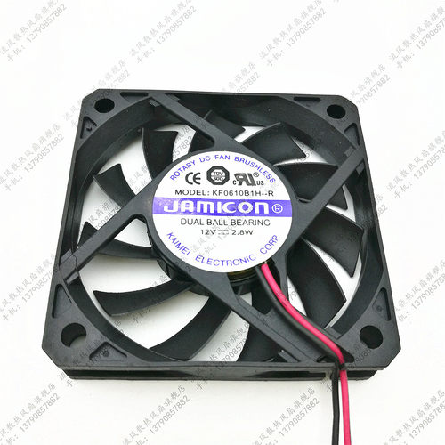 原装凯美 KF0610B1H 12V 0.22A 6cm 6010 双滚珠 CPU 散热风扇