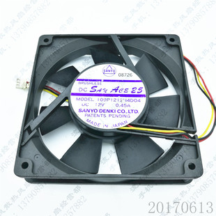 12V 0.45A 12CM 原装 机箱 109P1212H4D04 12025 散热风扇 三洋