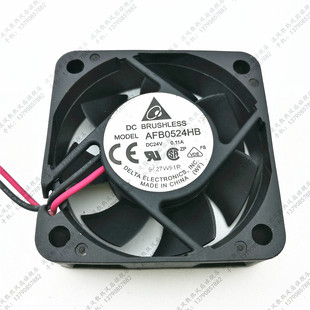 5015 24V 0.11A 原装 双滚珠 AFB0524HB 5CM 变频器风扇 台达