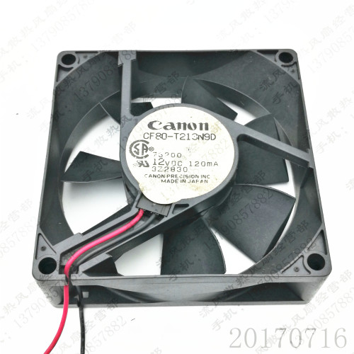 原装 CANON CF80-T213N9D 12V 120mA 8025 73200 机箱 散热风扇
