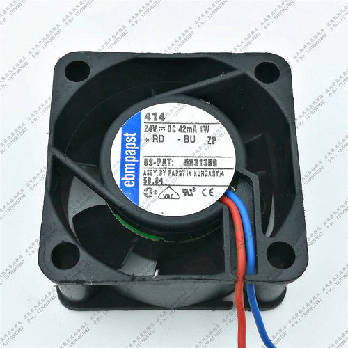 全新德国ebmpapst TYP 414 4CM 4厘米 24V 1W 4020 2线变频器风扇
