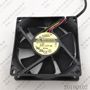 A72GL 12V 大风量 ADDA 散热风扇 8CM AD0812XB 8025 原装 0.55A