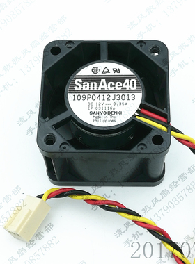 原装 三洋 109P0412J3013 4028 4CM 12V 0.35A 大风测速 散热风扇