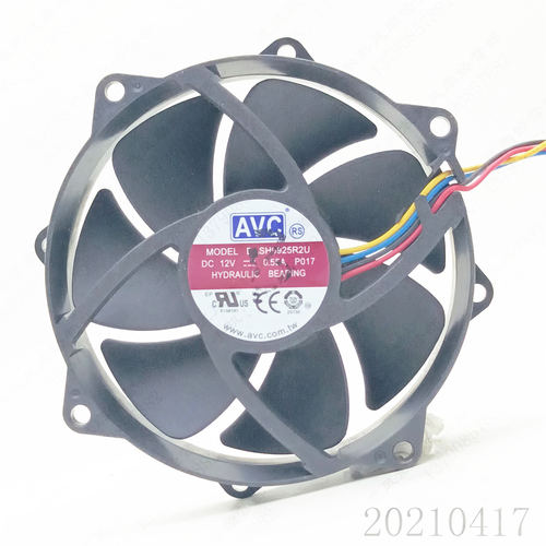 原装 AVC 9025 12V DASH0925R2U 0.55A CPU机箱 4线温控电脑风扇