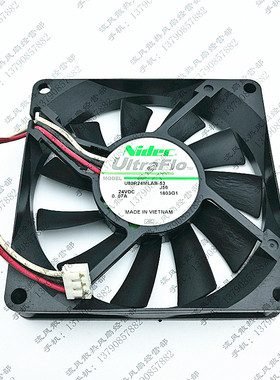 NIDEC UITRAFLO U80R24MLAB-53 J56 24V 0.07A 1803G1 3线风扇..