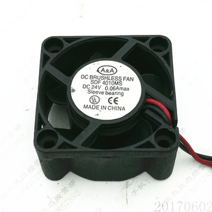 DC24V 0.06A 4020 原装 变频器 SDF4010MS 4CM 2线散热风扇 A&A