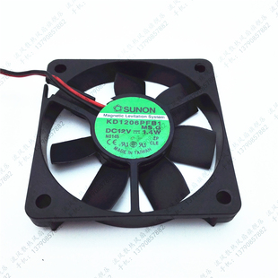12V 1.4W KD1206PFB1 原装 超薄 6010 6CM 滚珠散热风扇 SUNON建准