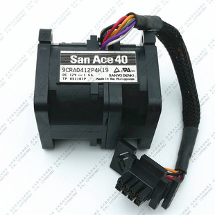 1.60A 原装 12V 4048风扇9CRA0412P4K19 4CM 三洋SANYO