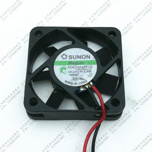 KDE2404PFV2 4010 24V 1.4W 建准 SUNON 4CM 2线 静音 变频器风扇