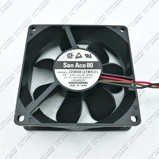 12V 109R0812T4H121 0.14A 8CM 3线机箱风扇 原装 8025 三洋