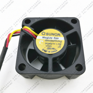 4020 SUNON GM2404PKVX 1.7W变频器风扇 全新原装 24V 建准