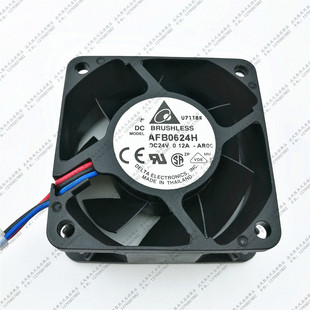 R00 24V 0.12A 原装 6025 AFB0624H 6CM 三线报警变频器风扇 台达