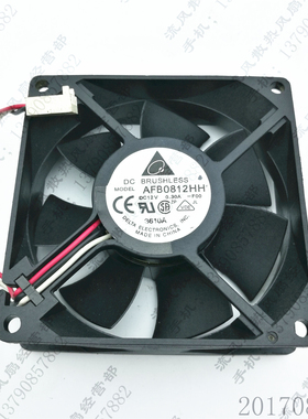 原装 台达 AFB0812HH 8025 12V 0.3A -FOO 3线 机箱 电源散热风扇