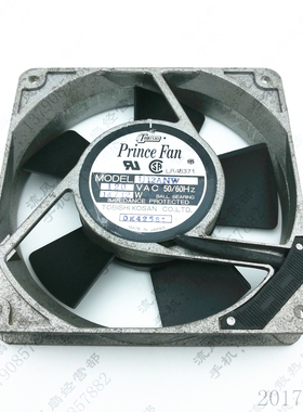原装 PrinceFan U12ANW AC120V 14/12W 12025 12CM 铝框散热风扇
