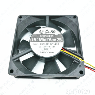 12V 109P0912F401 0.14A 9025 机箱电源散热风扇 原装 9CM 三洋