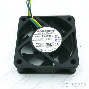 PVA045E12M P01 4线 FOXCONN 散热风扇 0.20A 4515 DC12V 原装