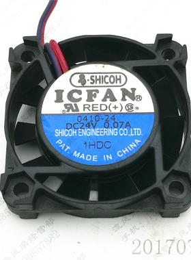 原装 SHICOH ICFAN 0410-24 24V 0.07A 4CM 4010 变频器散热风扇