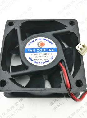 原装FAN-COOLING FD6025BH2 24V 0.20A 6025 6cm 变频器 散热风扇