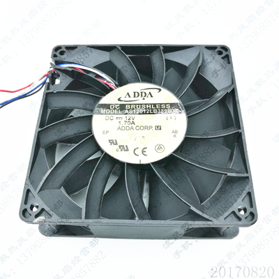 原装 ADDA AS12012LB389B00 12V 1.7A 12038 12CM 增压 散热风扇