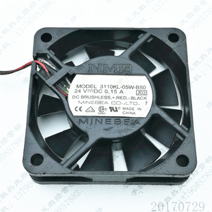 05W B50 6CM NMB 3线变频器散热风扇 6015 3110KL 0.15A 原装 24V