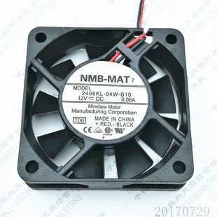 04W B10 6CM NMB 静音电源散热风扇 0.06A 2406KL 12V 原装 6015