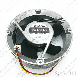 三洋 17cm17251 109E1724V5K03 1.3A 变频器大风量风扇 24V 原装