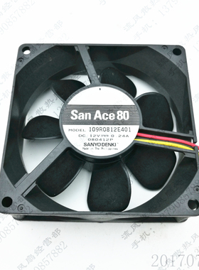 原装 三洋 109R0812E401 12V 0.24A 8025 8CM 电源 机箱 散热风扇