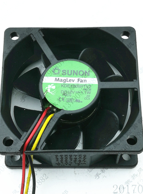 原装 建准 KDE1206PTV2 12V 1.1W 6025 6CM 3线 静音电源散热风扇