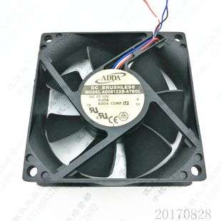 A7BGL 12V 0.45A 原装 4线PWM AD0812XB 8025 电源散热风扇 ADDA