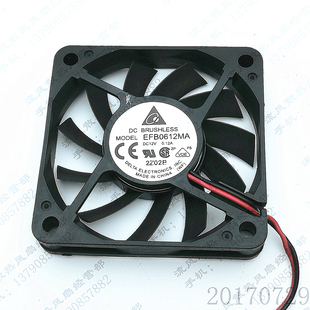 12V EFB0612MA 0.12A 6cm 逆变器静音散热风扇 原装 6010 台湾台达