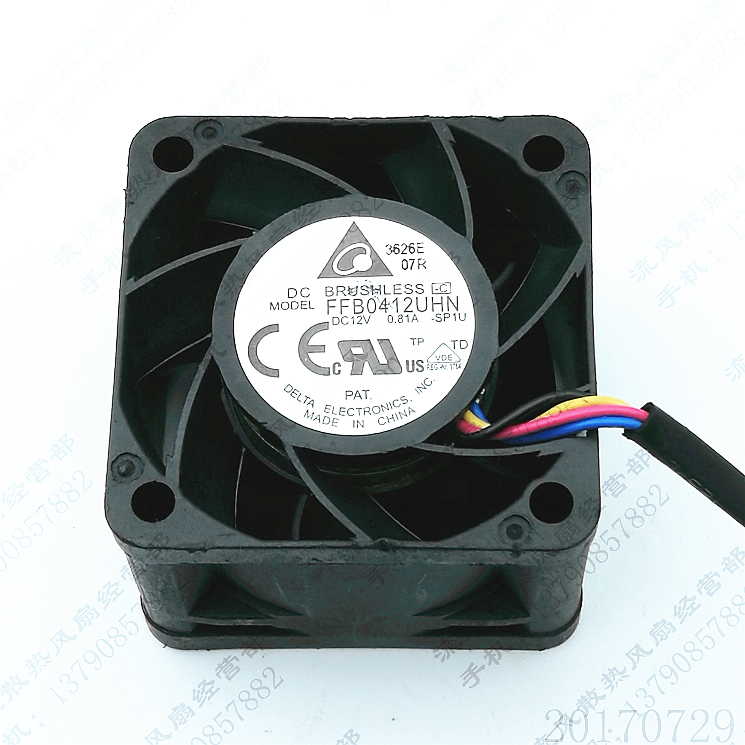 原装 台达 FFB0412UHN 12V 0.81A -SP1U 4028 4线 服务器散热风扇