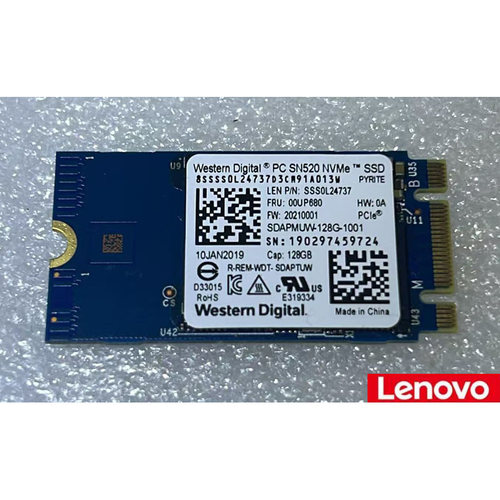 WD/西部数据 SN520 128G 2242 M.2 NVME协议 SSD 固态硬盘