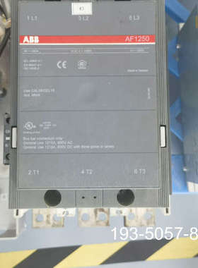 ABB接触器，AF1250，线圈电压100-250V，阳详谈报价