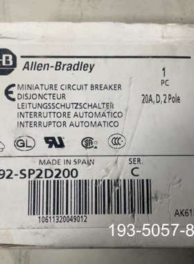 AB断路器1492-SP2D200，西班牙，详谈报价