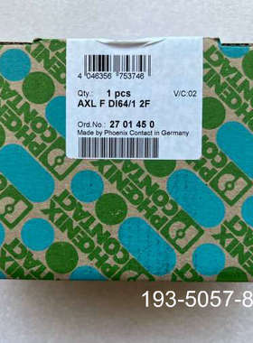 原装正品菲尼克斯模块AXL F DI64/1 2F货号2701450价格详谈